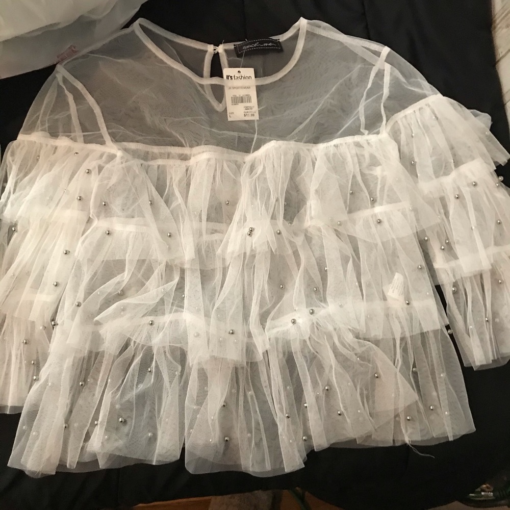 Sheer dress shirt